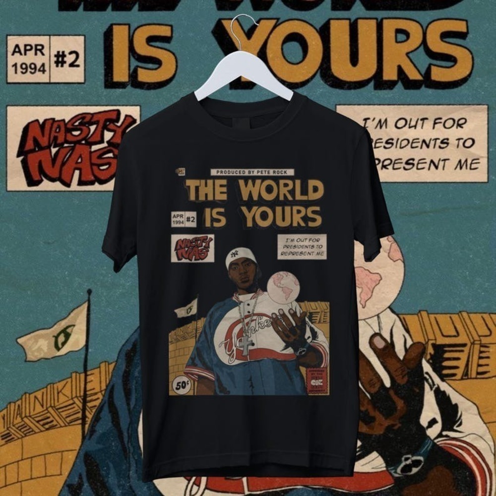 Nas Graphic T-Shirt - Classic Hip Hop Legend Tee - Music Icon Shirt